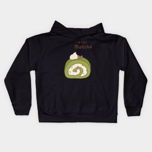 Matcha Swiss Roll Kids Hoodie